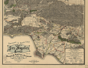 LA County Oil & Mining Districts Map - 1900